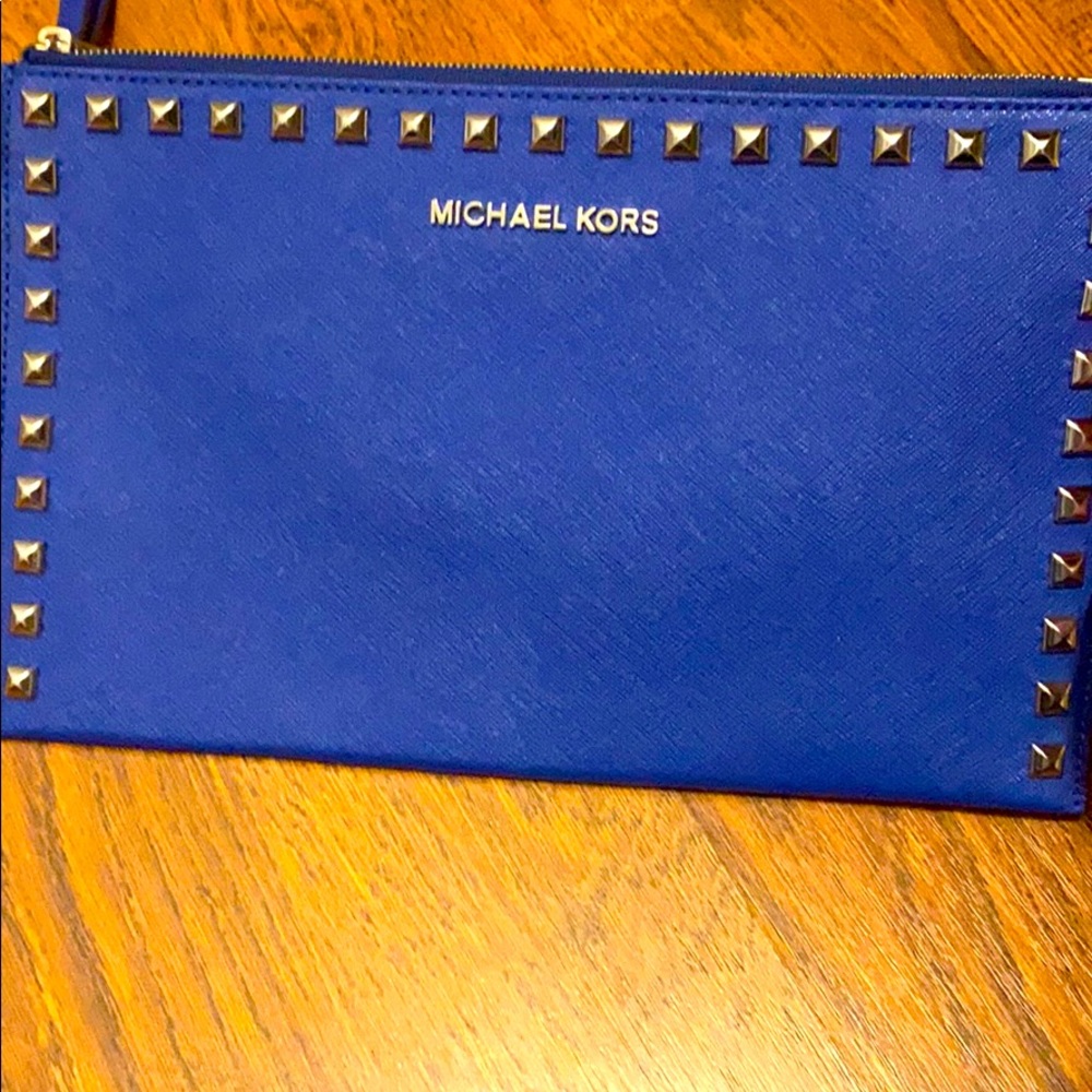 Michael Kors studded wristlet